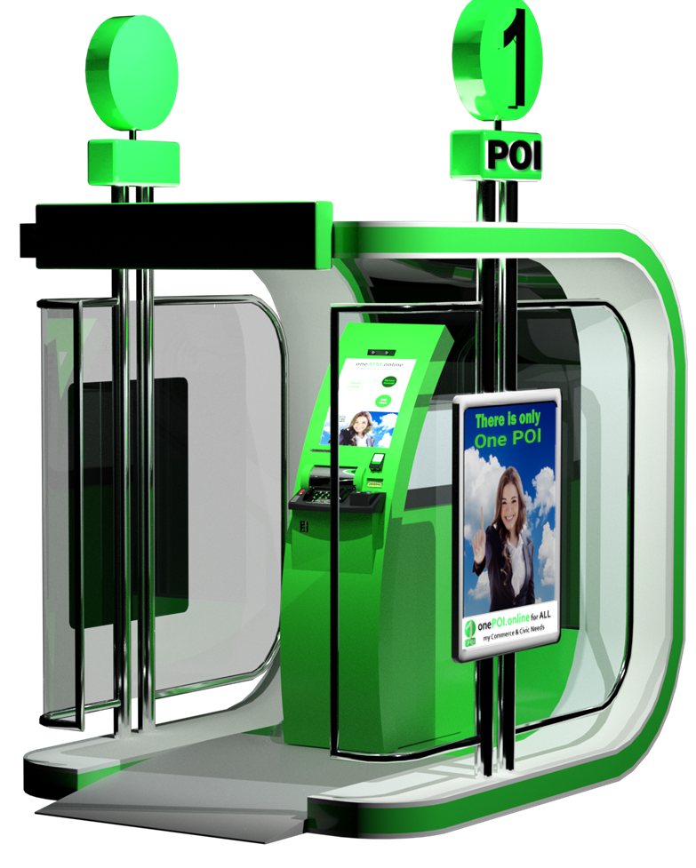 POI kiosk form factor for guided or self-service journeys